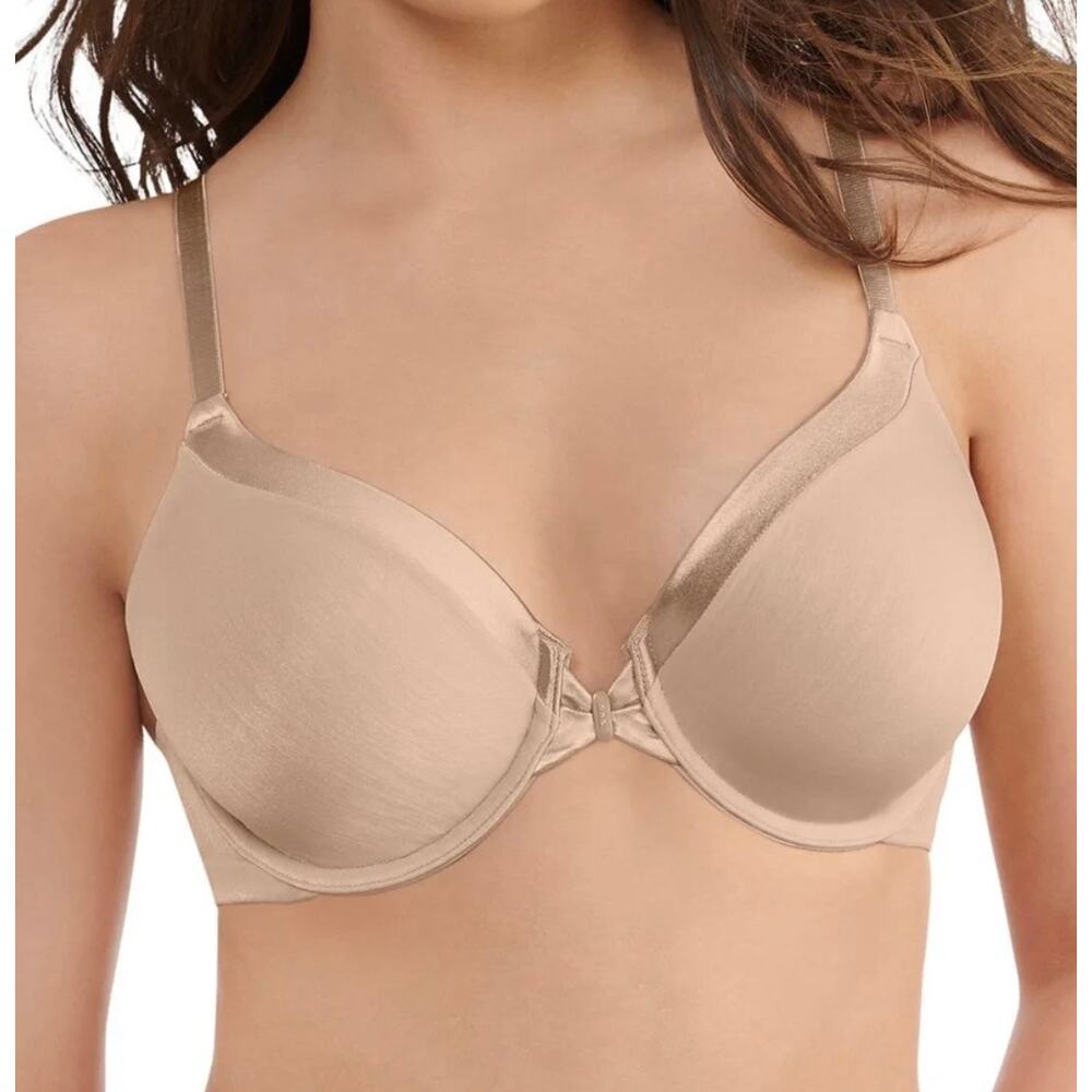 Brand New Vanity Fair Women's Size 34DD Nude Satin Smooth Back Bra